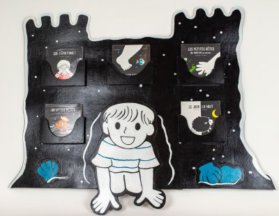 Porte-album mural avec les albums (90x112 cm)