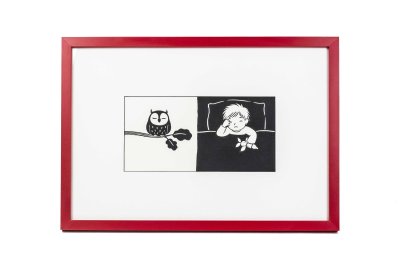 «Bébé et Petit hibou» illustré par Laura Hedon - Album «Que d'émotions !», publié aux éditions La poule qui pond.