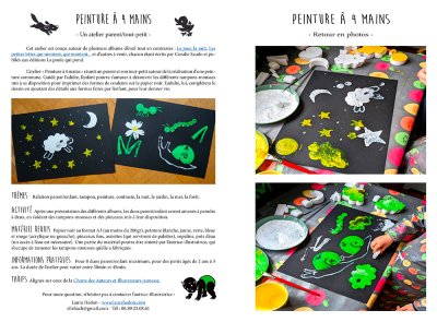 Atelier peinture à 4 mains-Coralie-Saudo