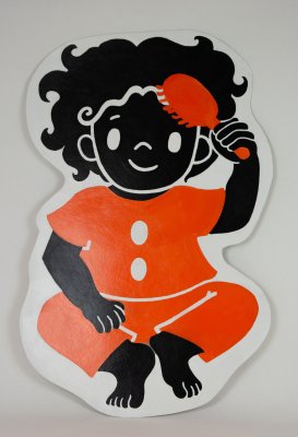 Décors mural Bébé se coiffe (51x79 cm)