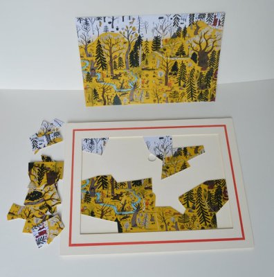 Jeu de puzzle de Petit ours - 30 pièces à placer.
