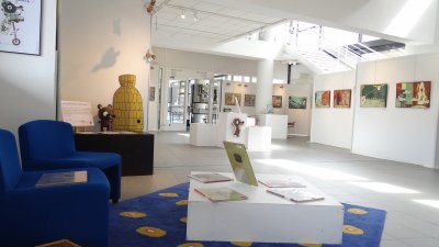 Mise en place de l'exposition à la Médiathèque François Mitterrand de Lorient (56)