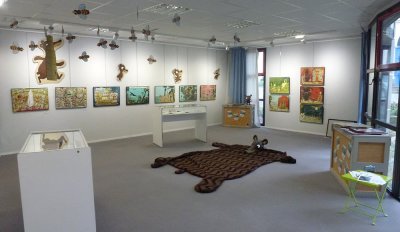 Mise en place générale de l'exposition - Médiathèque Saint-Marc de Brest (29)