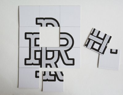 Jeu de puzzle - Lettrine R.