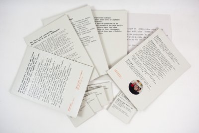 documents de scénographie à présenter dans l'exposition