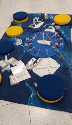 Mise en place des jeux de l'exposition à Saint-Hilaire-De-Riez (85)