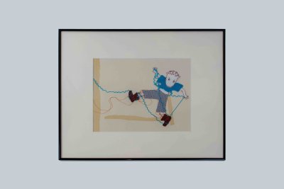 illustration originale de Sabine De Greef encadrée