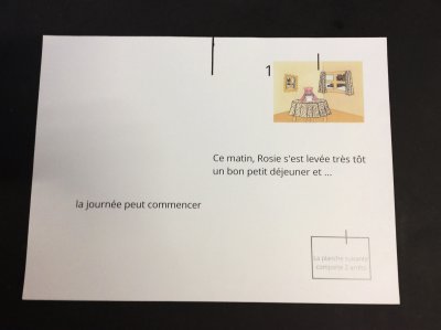 Carte "Une belle histoire" pour le Kamishibaï verso - format A3