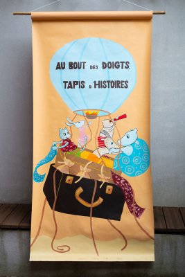 Bannière d'entrée d'exposition - Dimensions (hxl) : 2m50x1m