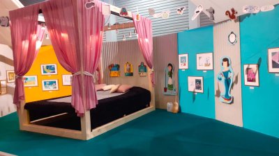 Mise en place au salon du livre jeunesse de Fougères Agglomération (2022)