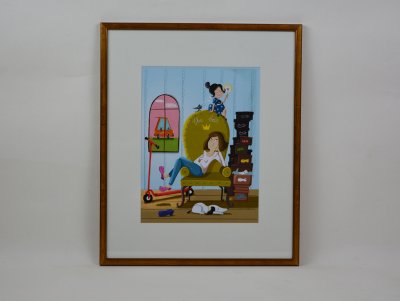 Tirage page simple illustration "Croquillon reine des crox"