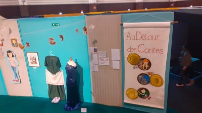 Mise en place au salon du livre jeunesse de Fougères Agglomération (2022)