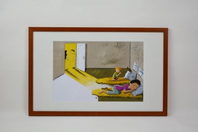 Tirage de l'illustration numérique double page