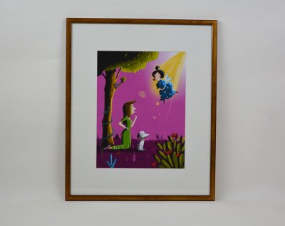 Tirage page simple illustration "Apparition de la fée-marraine de Croquillon"