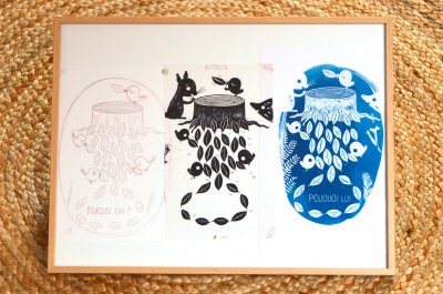 Cadre "Pourquoi lui ?" ex-libris de l'album "L'arbre"