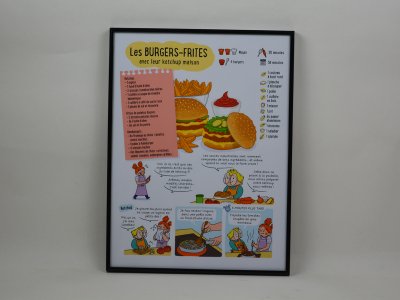"Les burger-frites avec leur ketchup maison"