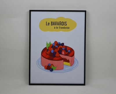 "Le bavarois à la framboise"