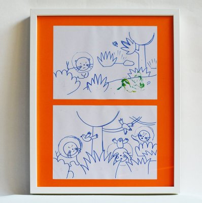 Mise au trait de deux autres illustrations.
