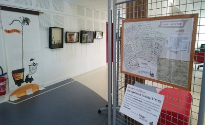 Présentation de l'exposition à la Médiathèque du Poiré-sur-Vie (85)