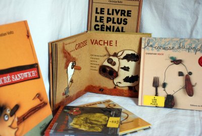 Albums de Christian Voltz présentés dans l'exposition