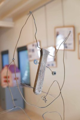 Sculpture du chat - Christian Voltz - Présentée à la Médiathèque du Coteau (42)