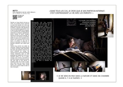 Portrait de Betty - Une chambre à soi en "clair-obscur" par Jo Witek et Juliette Mas.