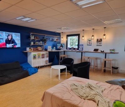 Mise en place d'une chambre adolescente &agrave; la M&eacute;diath&egrave;que de Betton (35).