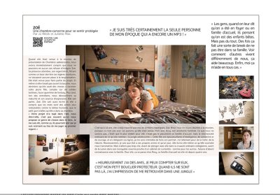 Zoé : une chambre-caverne pour se sentir protégée par Jo Witek et Juliette Mas.