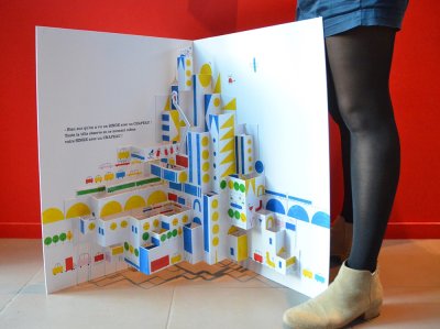 Reproduction du Pop Up "Ville" en grand format - 117x75cm (Lxh)