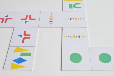 Détail du jeu de dominos