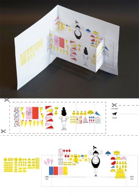 Atelier de mini Pop-Up "La boulangerie", document de base et mise en forme.