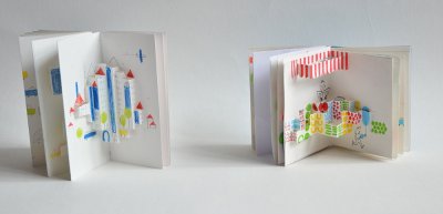 L'intérieur des deux petites maquettes.