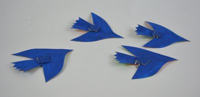 Décors aériens d'oiseaux à la manière de Martine Bourre