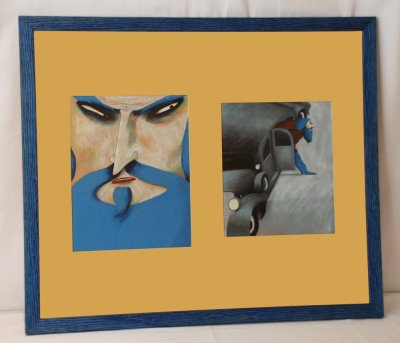Illustration originale de Sébastien Mourrain tirée de l'album "Barbe-bleue"