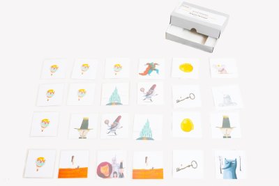 Jeu de mémory constitué de 24 cartes soit 12 paires
