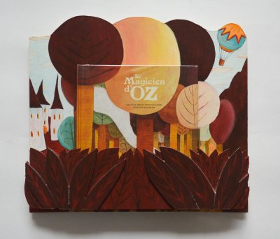 Porte-album de l'album "Le magicien d'Oz" illustré par Sébastien Mourrain - Éditions Nathan