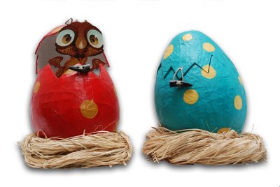 Volumes en papier mâché - Œufs de dragon