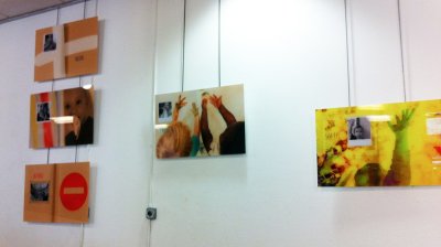 Mise en place de l'exposition - M&eacute;diath&egrave;que de La Part-Dieu &agrave; Lyon (69)