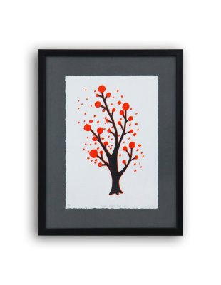 "Arbre multi-branches" - Illustration ex-libris d'Olivier Philipponneau.
