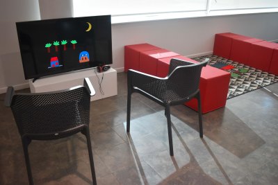 Espace de visionnage de la vidéo - Médiathèque Jules Verne à Vandoeuvre-lès-Nancy