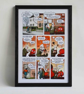 Épisode 4 : Le big business de la tomate de Sandrine Boucher et Matthieu Ferrand - BD publiée aux Éditions Terre vivante.