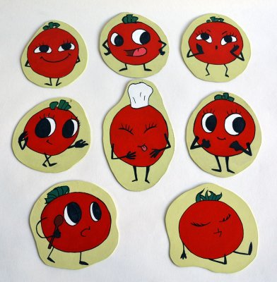 Azade dans tous ses états ! petits décors peints recto-verso