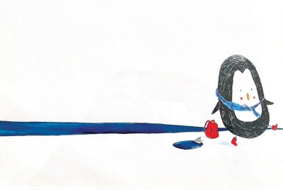 Illustration de couverture d'&Eacute;mile Jadoul pour l'album "&Agrave; l'&eacute;cole, L&eacute;on !"" publi&eacute; aux &Eacute;ditions Pastel.