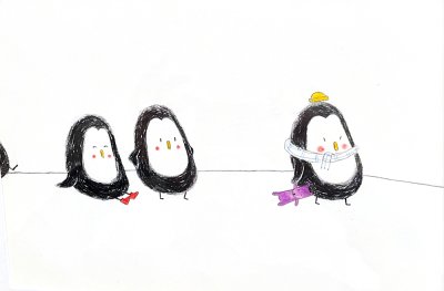 "Tu es peut-&ecirc;tre malade ?" - Illustration d'&Eacute;mile Jadoul pour l'album "Gros boudeur" publi&eacute; aux &Eacute;ditions Pastel.