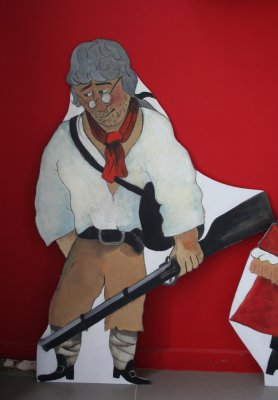 D&eacute;cor grande dimension du personnage du docteur Livesey.