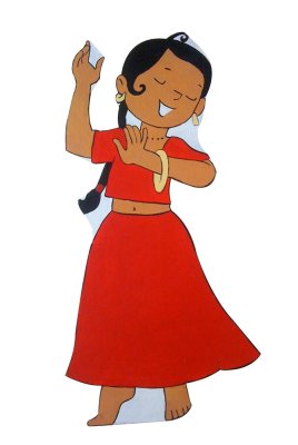 Décor de personnage: La jeune danseuse  - Élément de scénographie