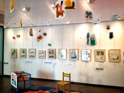 Mise en place de l'exposition - Médiathèque de Tulle (19)