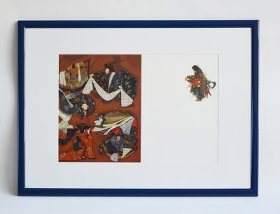 "Les préparatifs" - Illustration originale encadrée d'Anne Romby
