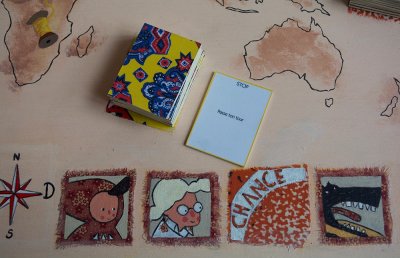 Tas de cartes "Stop"; Je dois passer mon tour !