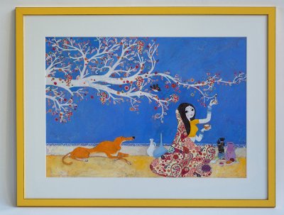 "Couverture" - illustration originale encadrée de l'album "Tamanna princesse d'arabesques"